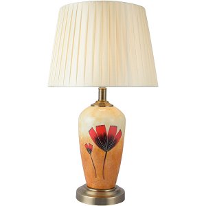Керамическая настольная лампа с рисунком «Isabelle»