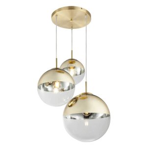 Светильник с тремя подвесами в форме шара «Glass»