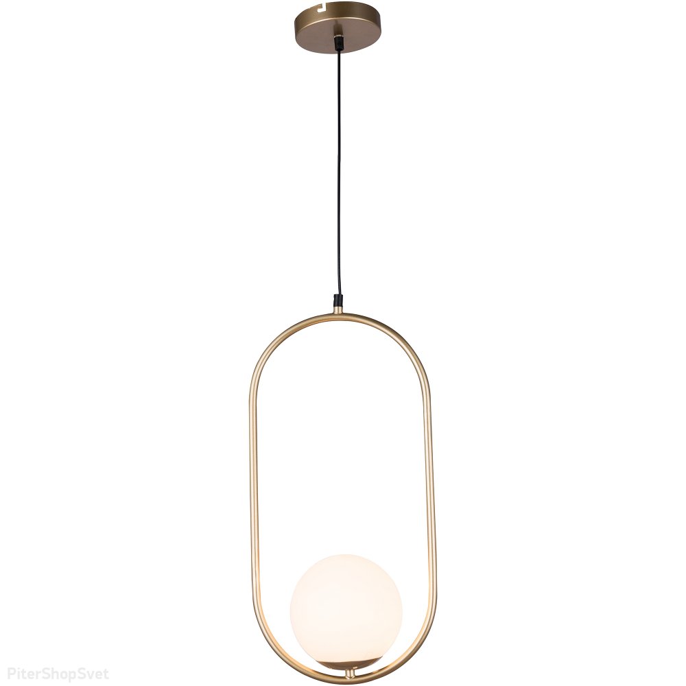 Подвесной светильник шар в овале «Aleesha» TL1228H-01GD