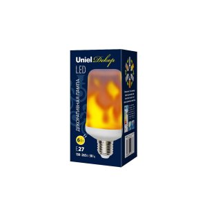 Лампочка Е27 6Вт с эффектом пламени «PLD01WH»