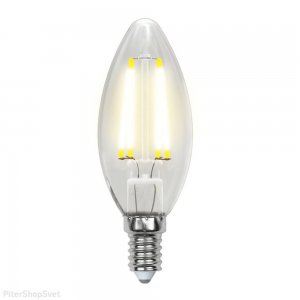 Диммируемая LED лампочка свеча Е14 9Вт 4000К «C35»