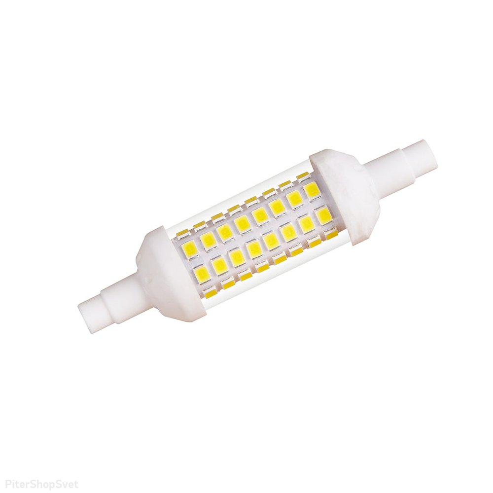 Светодиодная лампа R7S 78мм 6Вт 4000К LED-J78-6W/4000K/R7s/CL PLZ06WH