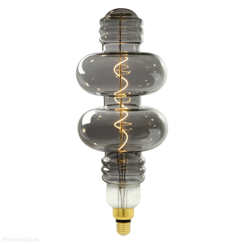 Декоративная лампа Е27 4Вт 2250К дымчатая «SOHO» LED-SF42-5W//E27/CW CHROME/SMOKE GLS77CR