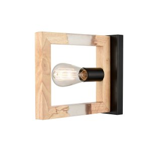 Настенный светильник с деревянной рамкой «Copeland»