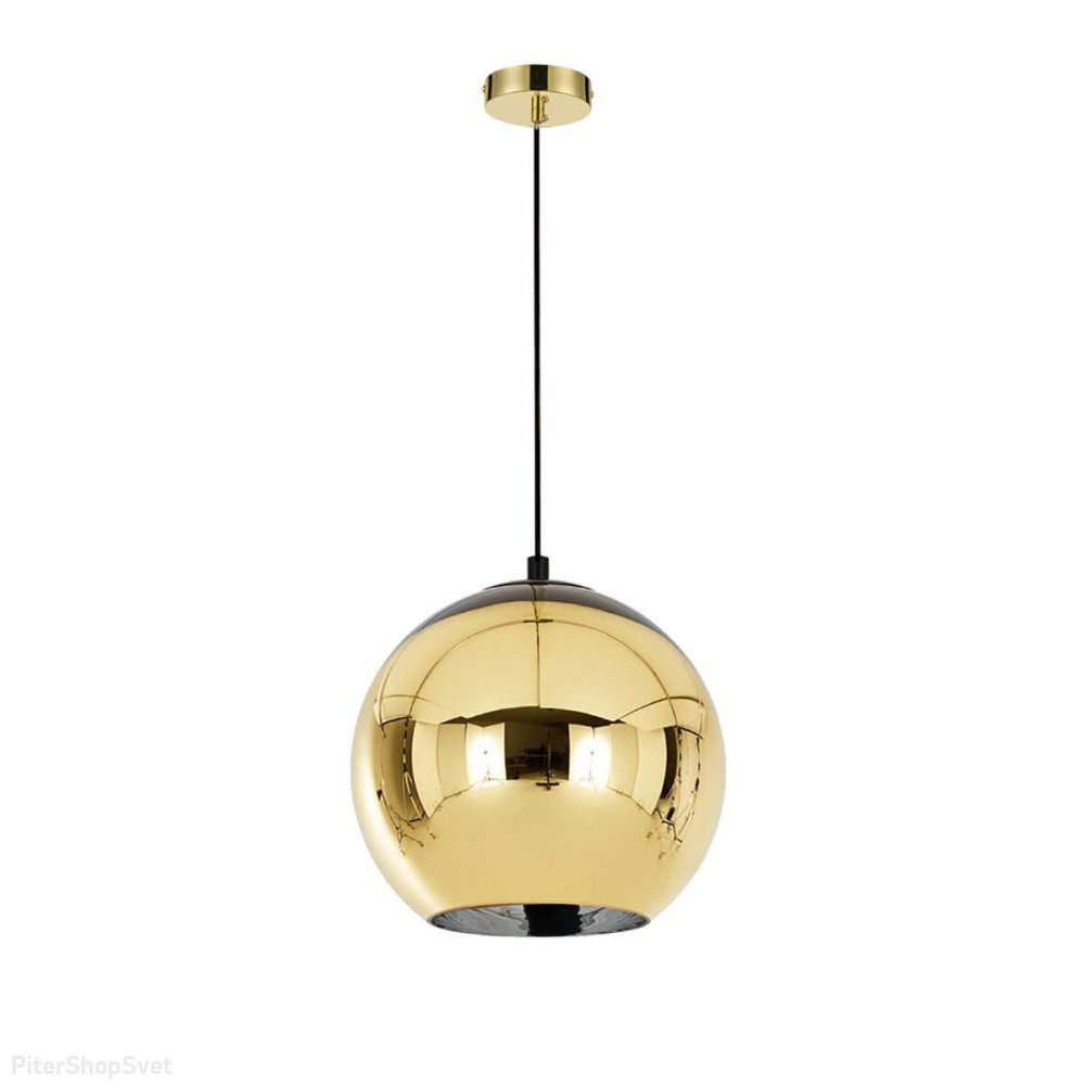 Подвесной светильник шар золотого цвета Ø50см «GOLD SHADE» VL2153P98
