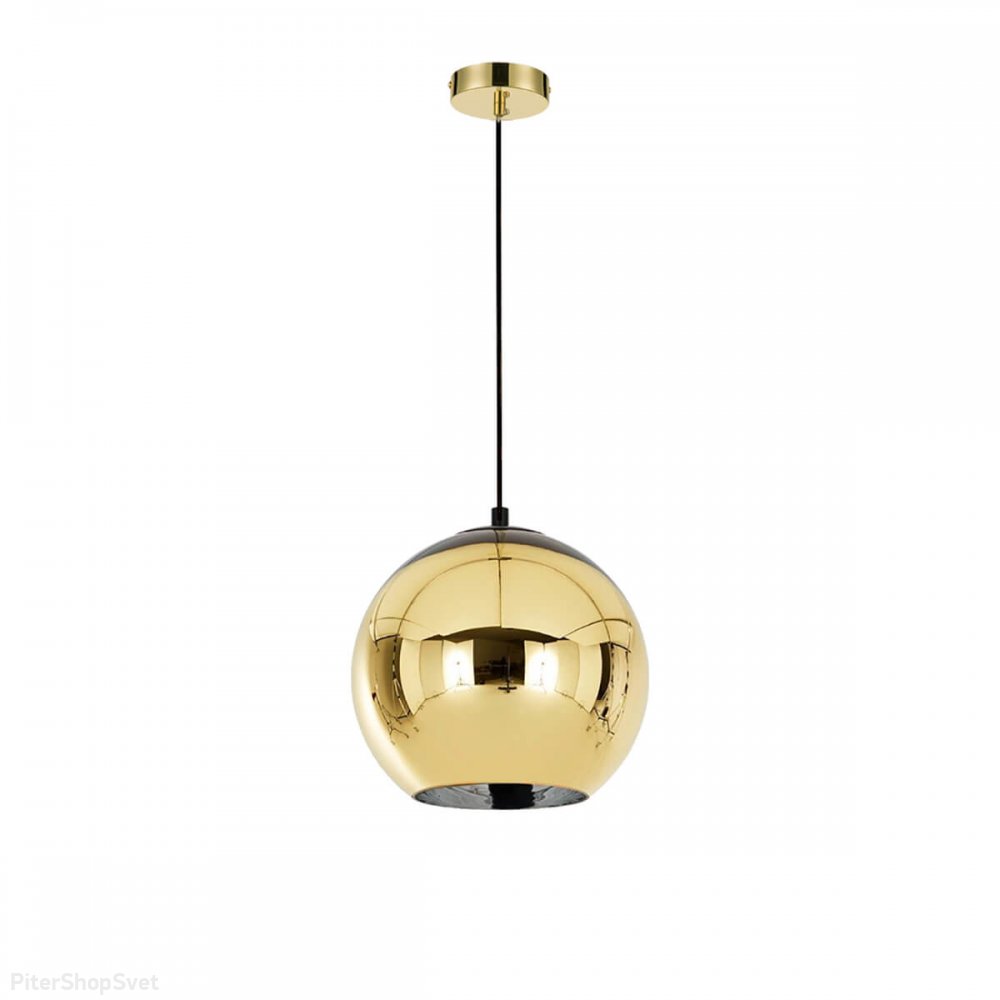 Подвесной светильник шар золотого цвета Ø30см «GOLD SHADE» VL2153P99