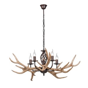 Подвесная люстра с рогами