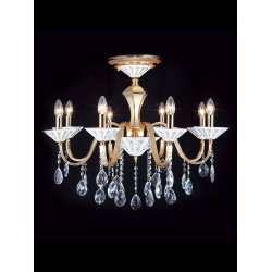 Потолочная люстра с хрустальными подвесками V2338/8PL
