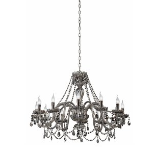 Подвесная люстра со свечами цвета античный хром V2363/12