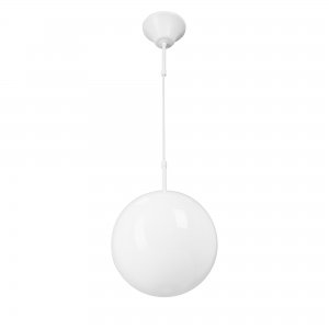 Белый подвесной светильник шар Ø25см