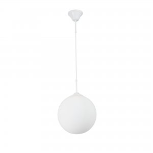 Белый подвесной светильник шар Ø30см