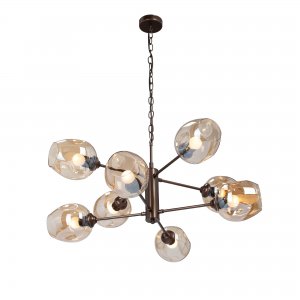 Подвесная люстра коньячная бронза