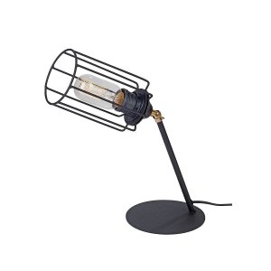 Чёрная настольная лампа