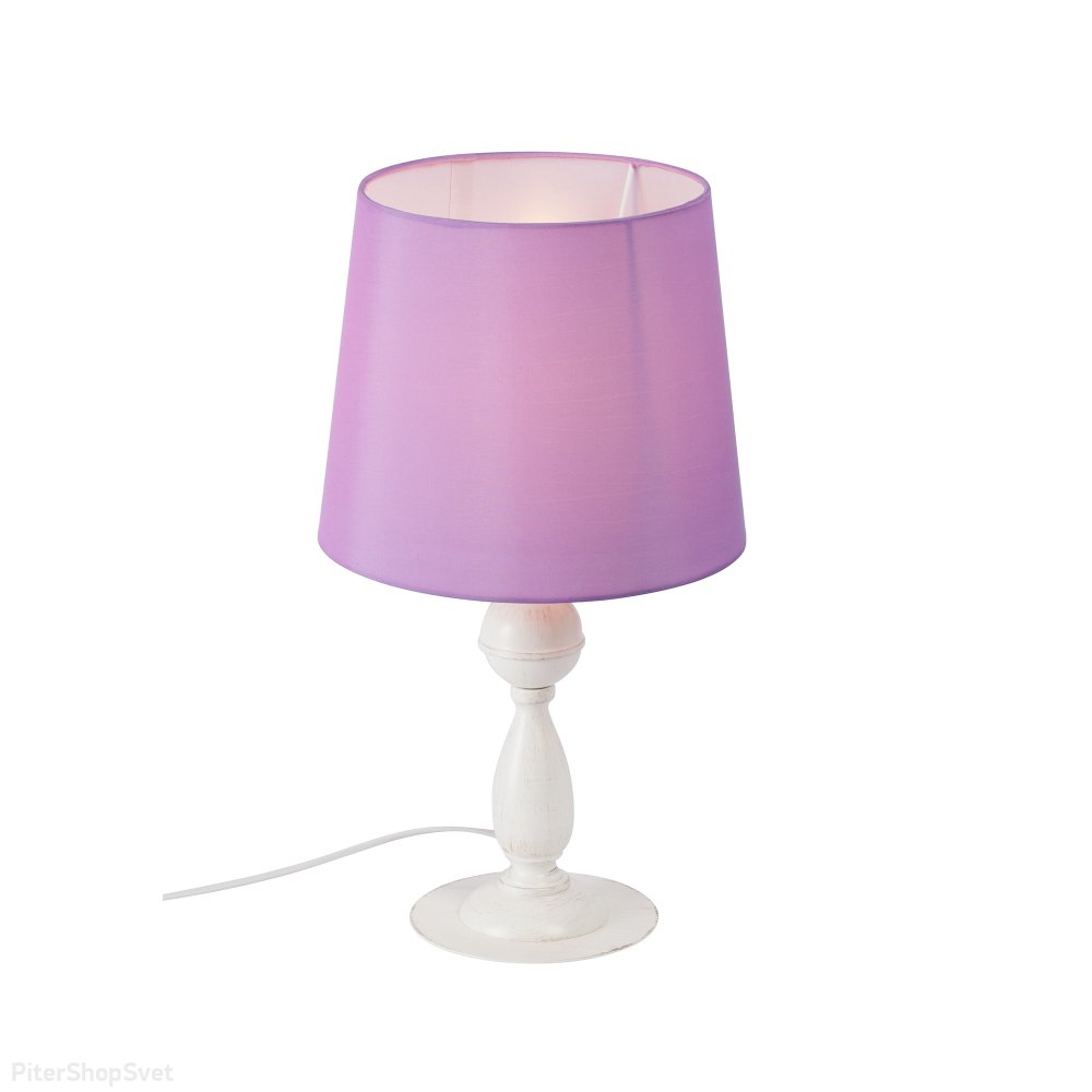 Настольная лампа с розовым абажуром V2810-0/1L