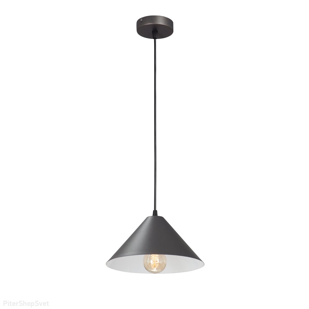 подвесной светильник конус цвета бронзовый графит V2925-0/1S