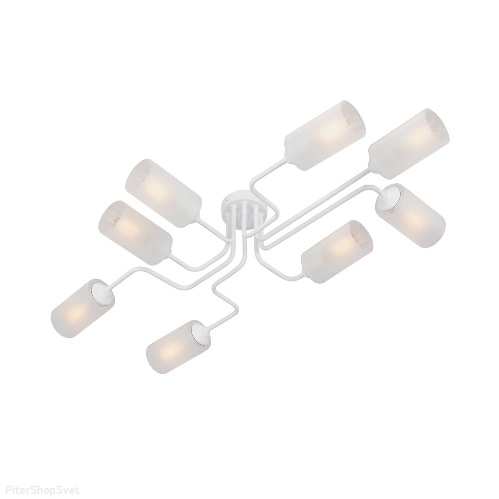 Белая длинная потолочная люстра V4310-0/8PL