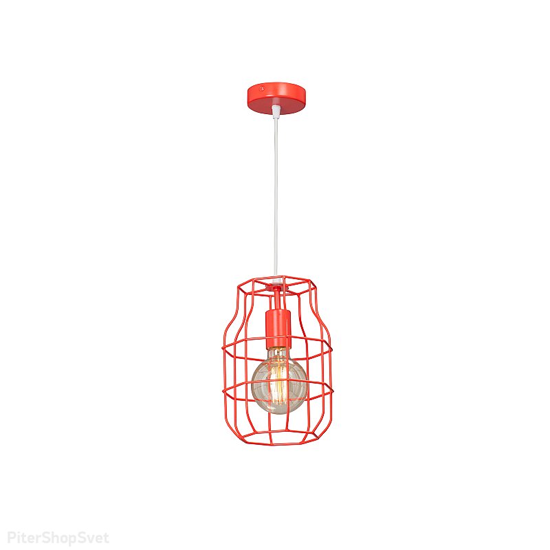 Красный подвесной светильник V4392-4/1S