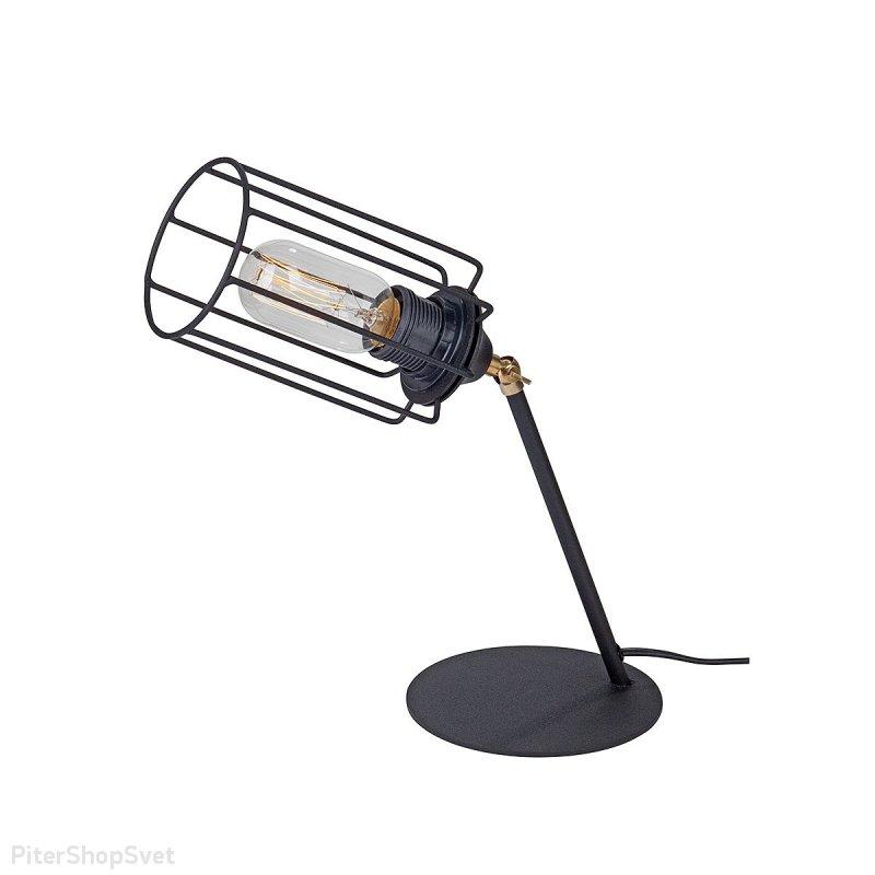 Чёрная настольная лампа V4564-1/1L