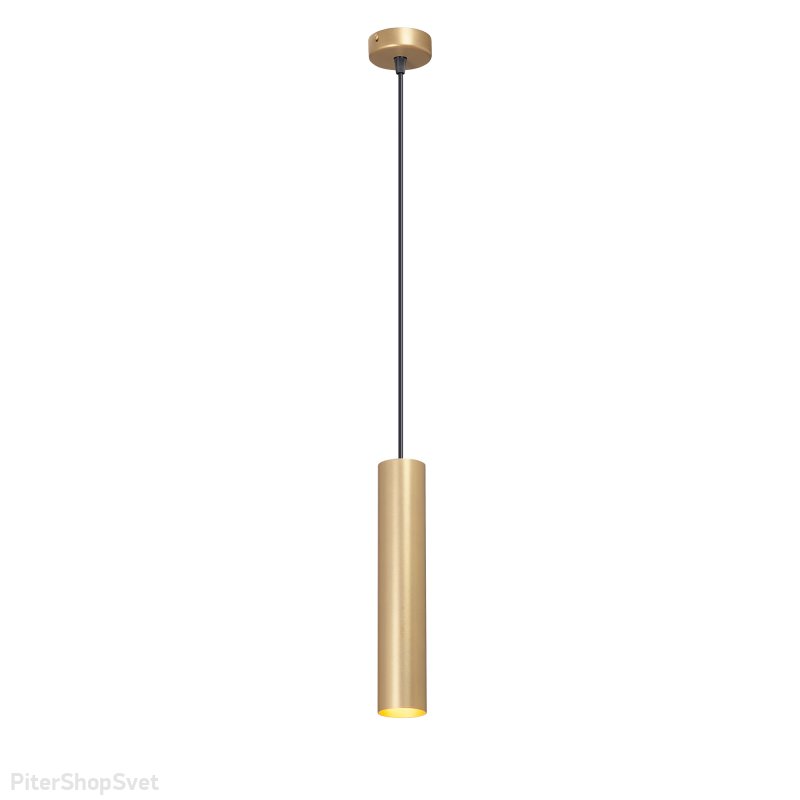 Подвесной светильник цилиндр золотого цвета V4640-8/1S