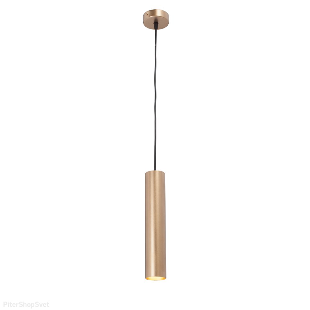 Подвесной светильник цилиндр золотого цвета V46400-8/1S