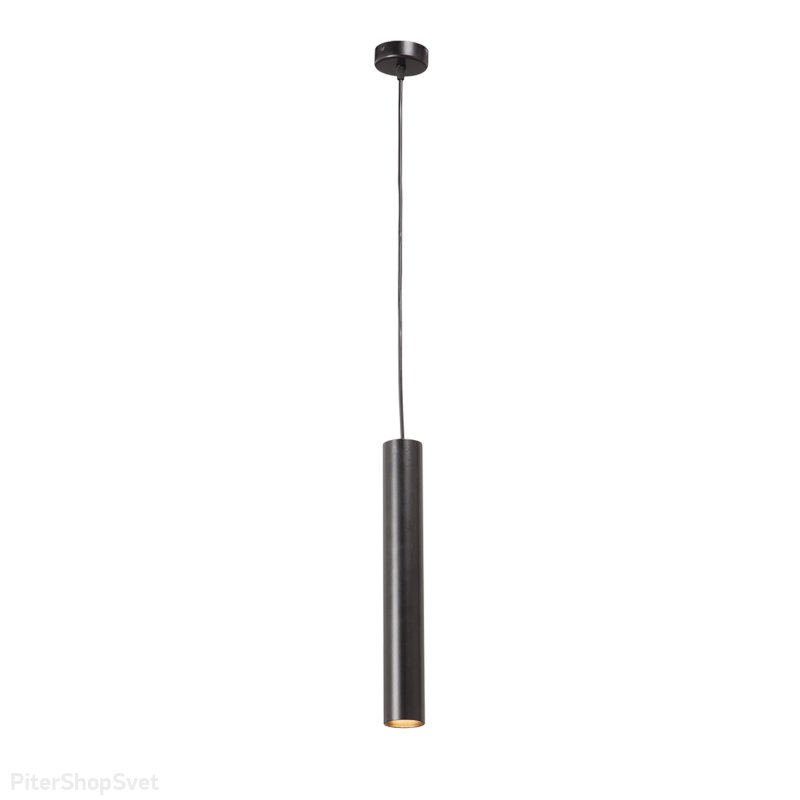 Чёрный подвесной светильник цилиндр V4641-1/1S