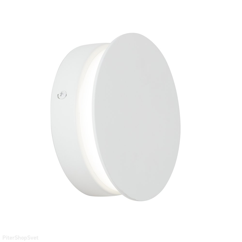 Белый плоский круглый настенный светильник подсветка 8Вт 4000К V46740-0/1A