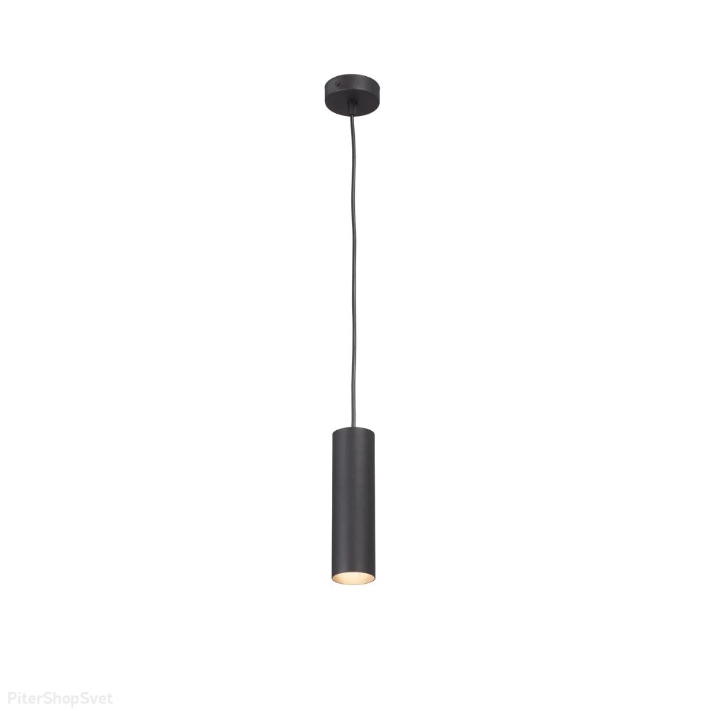 Чёрный подвесной светильник цилиндр V4710-1/1S