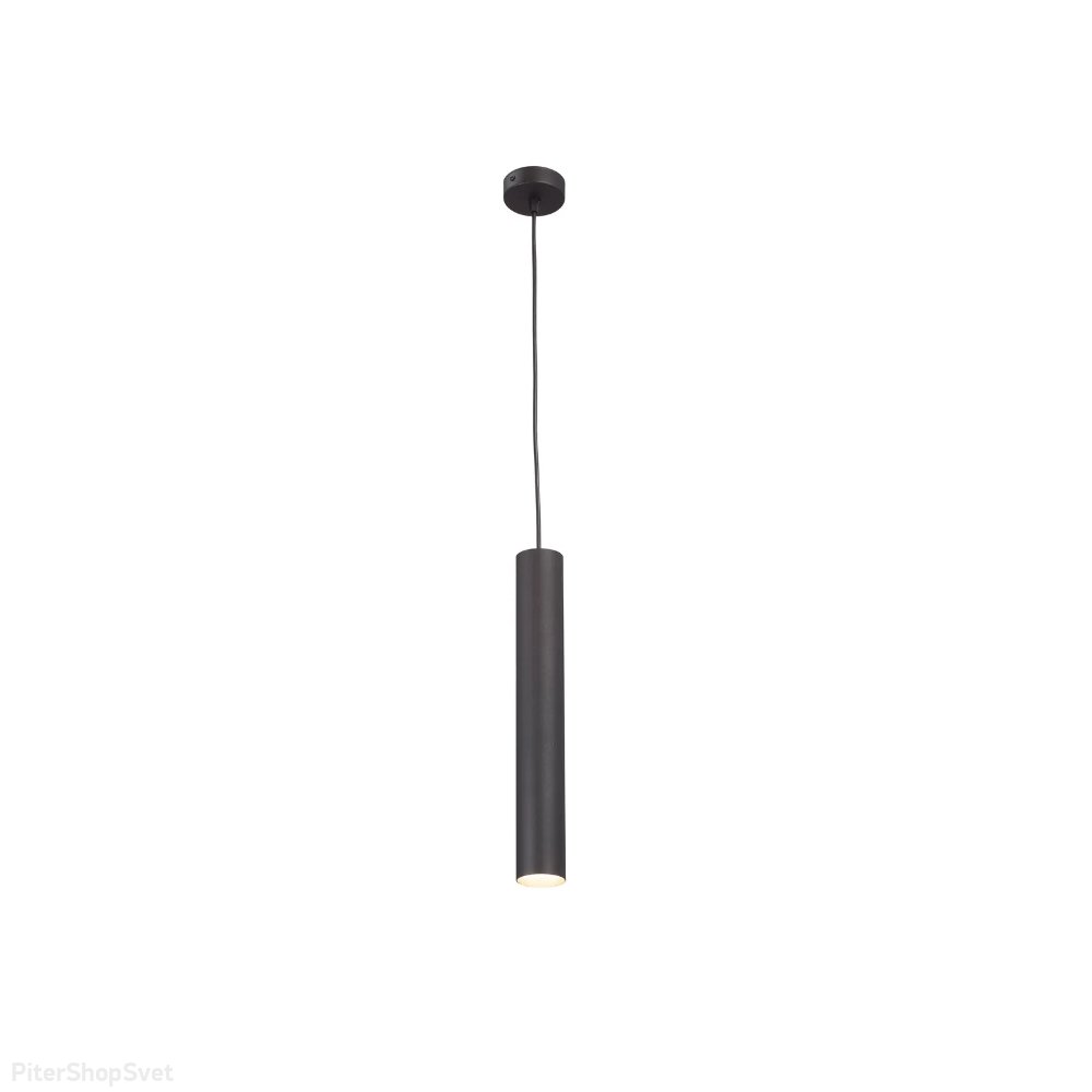 Чёрный подвесной светильник цилиндр V4712-1/1S