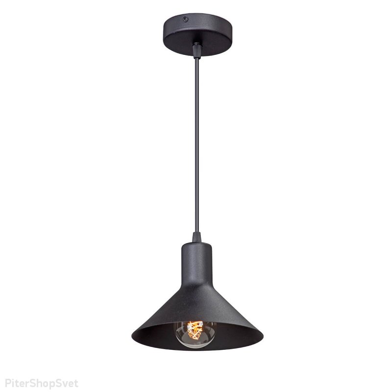 Чёрный подвесной светильник V4786-1/1S