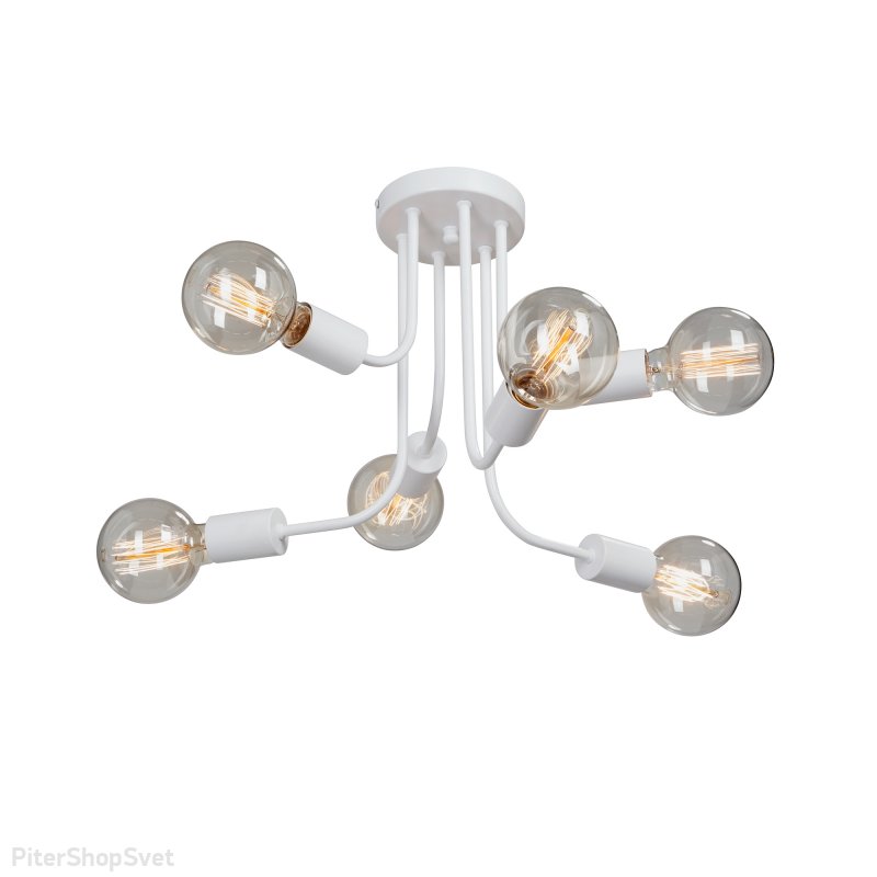 Белая потолочная люстра V4960-0/6PL