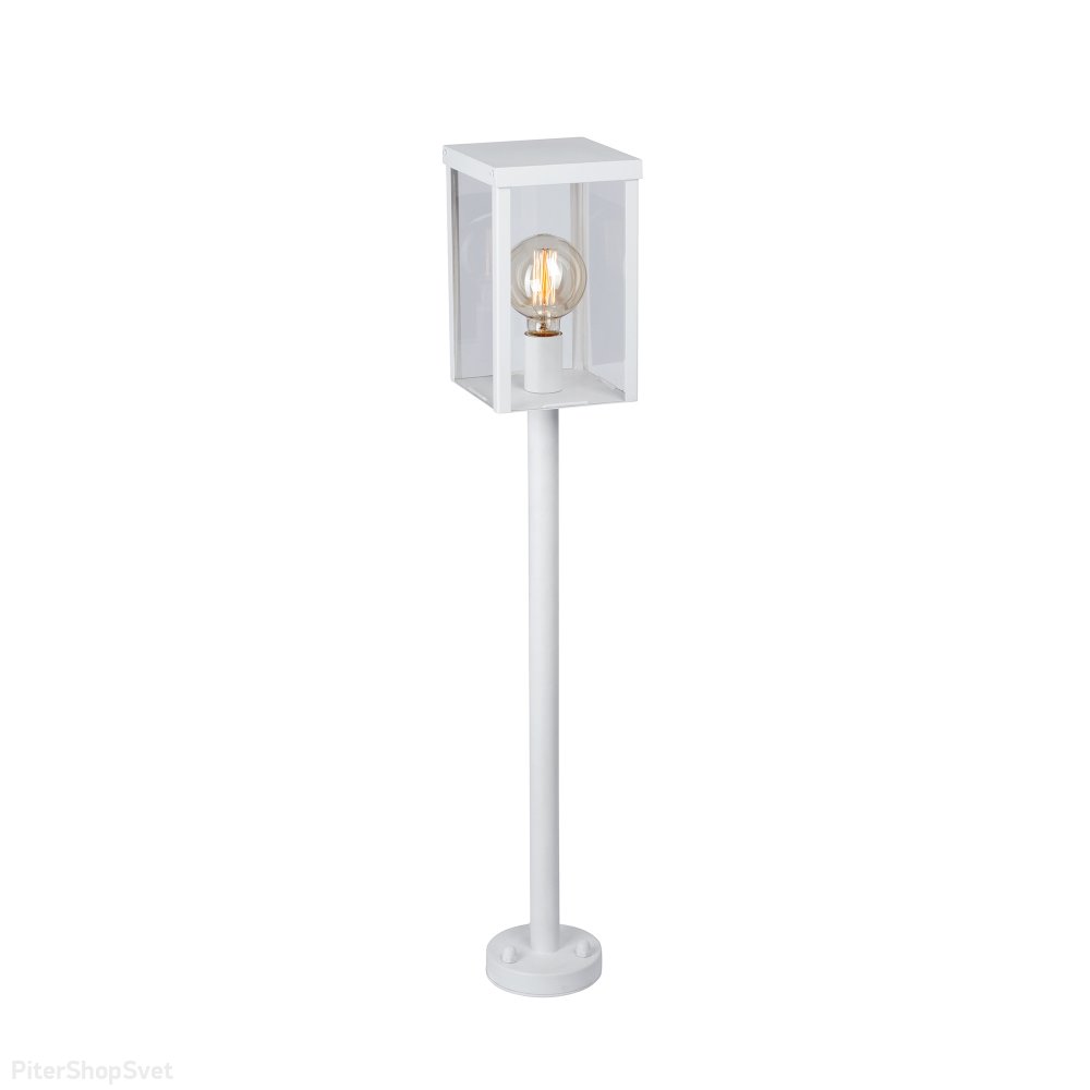 Белый патинированный уличный светильник столб V8002-0/1P