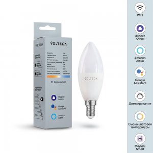 Умная диммируемая светодиодная лампочка Е14 5Вт 2700-6500К «Wi-Fi bulbs»