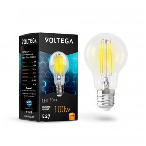 Лампочка Е27 10Вт 2800К прозрачная груша «General purpose bulb»