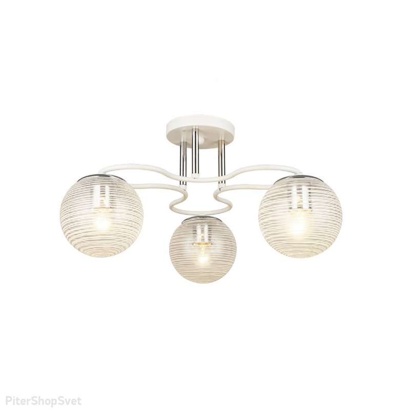 Потолочная люстра трёхрожковая «Дара» 66555.01.64.03