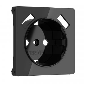 Накладка для розетки USB «Чёрный акрил»
