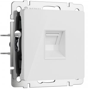 Розетка Ethernet RJ-45 «Белый акрил»