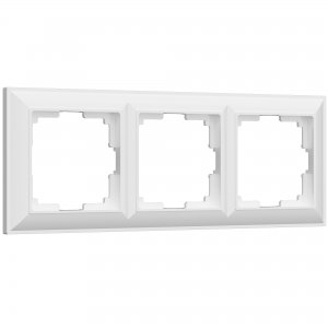 Рамка на 3 поста (белый) «Fiore»