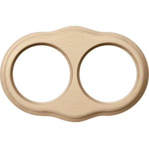 «Legend Wave» WL20-frame-02 / Рамка на 2 поста (светлый бук)