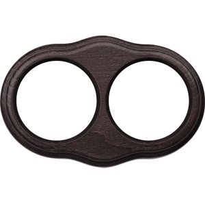 Деревянная рамка на 2 поста (венге) «Legend Wave»