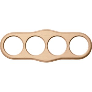 Деревянная рамка на 4 поста (светлый бук) «Legend Wave»