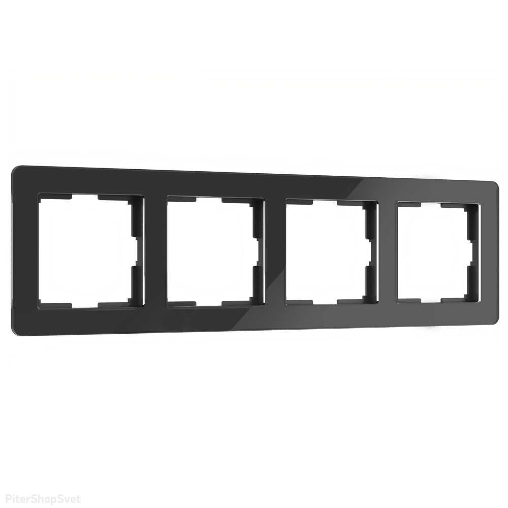 Акриловая рамка на 4 поста, чёрный «Acrylic» W0042708