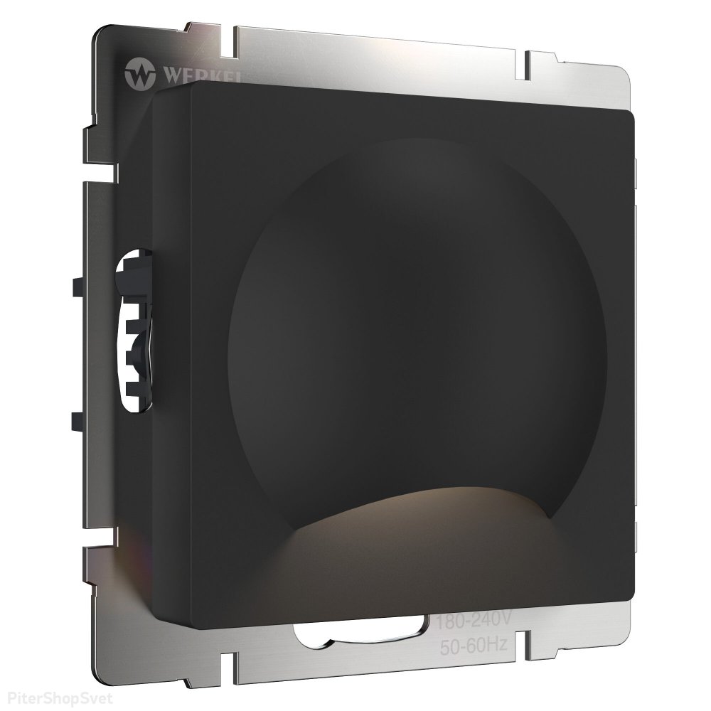 Встраиваемая LED подсветка 1Вт 4000К (черный матовый) «Moon» W1154408