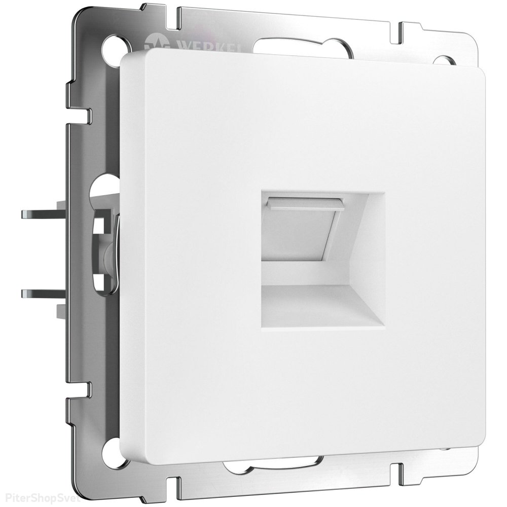 Розетка Ethernet RJ-45 (белый матовый) «белый матовый» W1181061