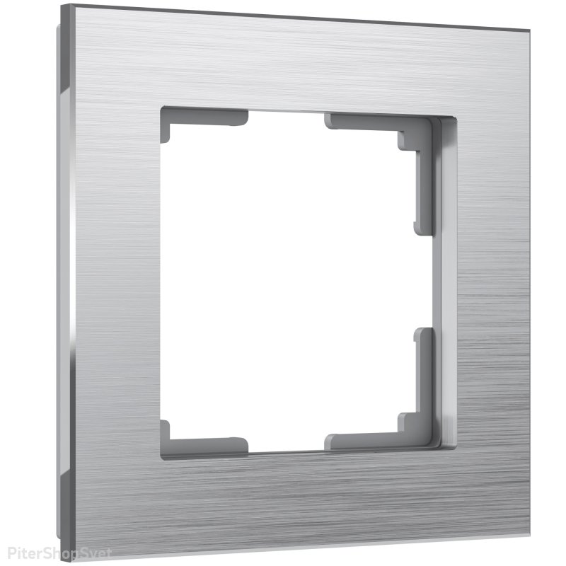 «Aluminium» W0011706/ Рамка на 1 пост (алюминий)