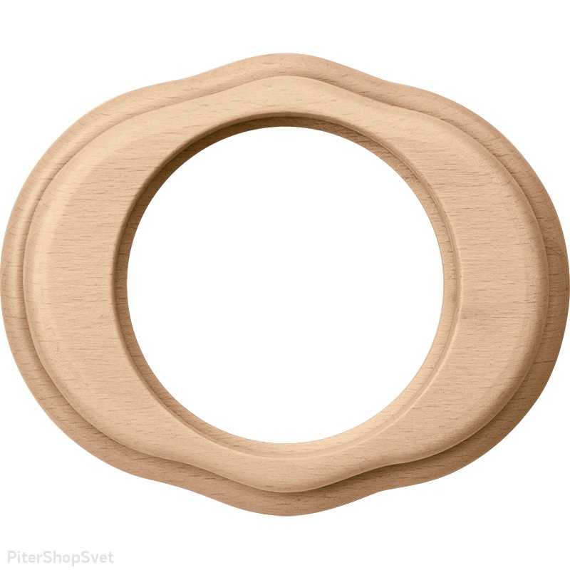 «Legend Wave» WL20-frame-01 / Рамка на 1 пост (светлый бук)