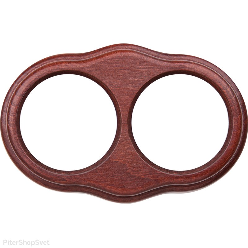 «Legend Wave» WL20-frame-02 / Деревянная рамка на 2 поста (итальянский орех)