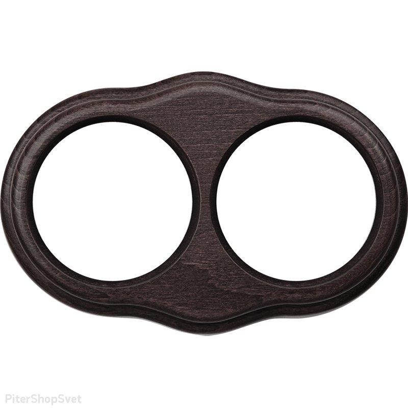 «Legend Wave» WL20-frame-02 / Деревянная рамка на 2 поста (венге)