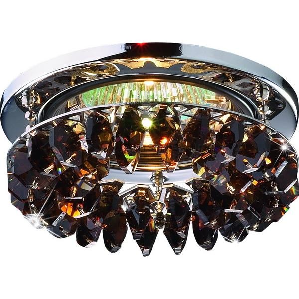 Хрустальный встраиваемый светильник 369313 FLAME 1 Novotech