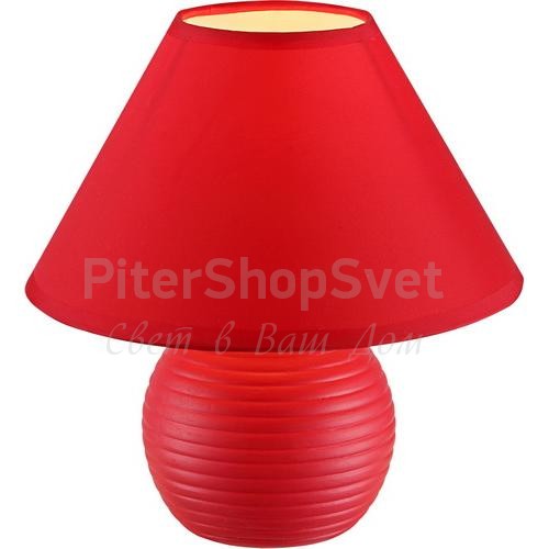 красная настольная лампа 21680 TEMPLE Globo Lighting