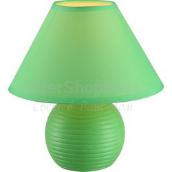 зелёная настольная лампа 21682 TEMPLE